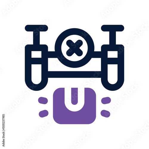 drone delivery duotone icon. Sleek and modern vector icon for websites, mobile apps, marketing materials, and corporate design. Fully scalable and ready to use.