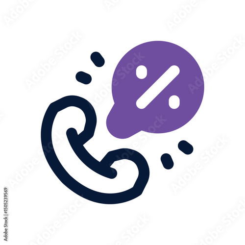 phone call duotone icon. Sleek and modern vector icon for websites, mobile apps, marketing materials, and corporate design. Fully scalable and ready to use.