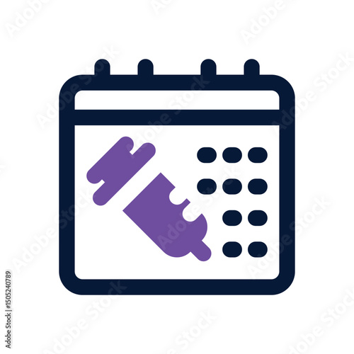 calender duotone icon. Sleek and modern vector icon for websites, mobile apps, marketing materials, and corporate design. Fully scalable and ready to use.
