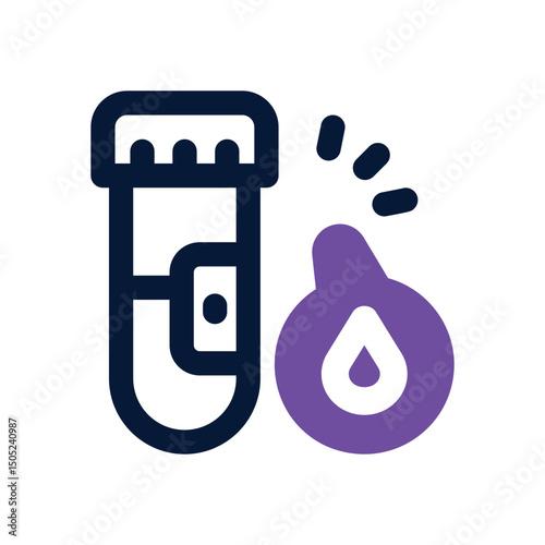 blood sample duotone icon. Sleek and modern vector icon for websites, mobile apps, marketing materials, and corporate design. Fully scalable and ready to use.