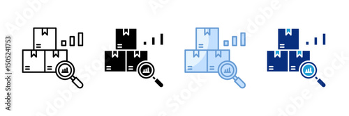 Insights Icon Set Multiple Style Collection