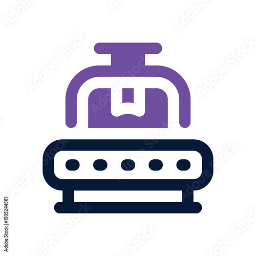 conveyor duotone icon. Sleek and modern vector icon for websites, mobile apps, marketing materials, and corporate design. Fully scalable and ready to use.