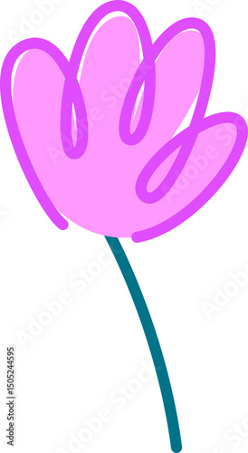 Outline Flower