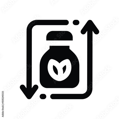 detox glyph icon. Strong and solid vector icon for websites, mobile interfaces, presentations, and visual branding. High quality and easy to edit.