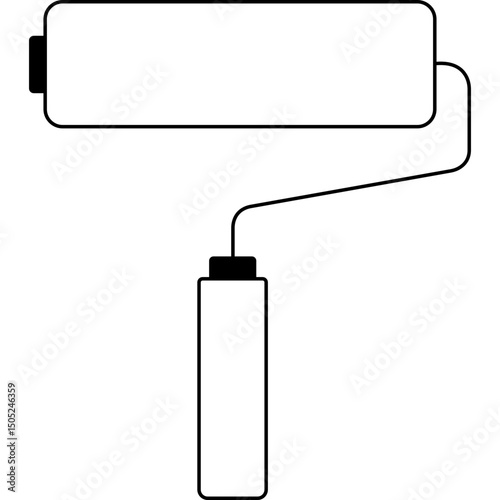 Sleek Paint Roller Icon
