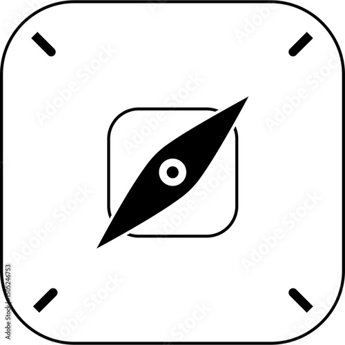 Directional Compass Symbol
