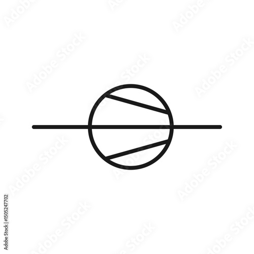 Outline compressor symbol vector icon template