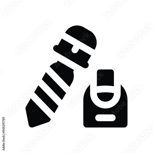 nail file glyph icon. Strong and solid vector icon for websites, mobile interfaces, presentations, and visual branding. High quality and easy to edit.