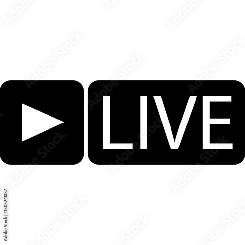 A Simple Live Broadcast Icon