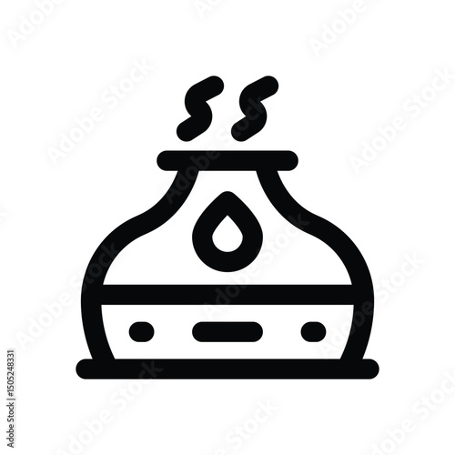 diffuser line icon. Clean and minimalist vector icon for websites, mobile apps, presentations, and logos. Fully scalable and customizable for any project.