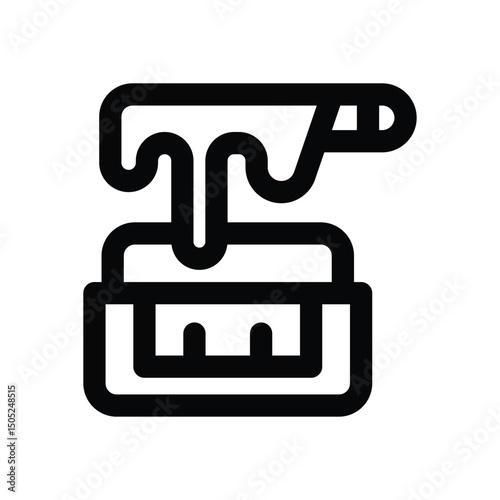 waxing line icon. Clean and minimalist vector icon for websites, mobile apps, presentations, and logos. Fully scalable and customizable for any project.