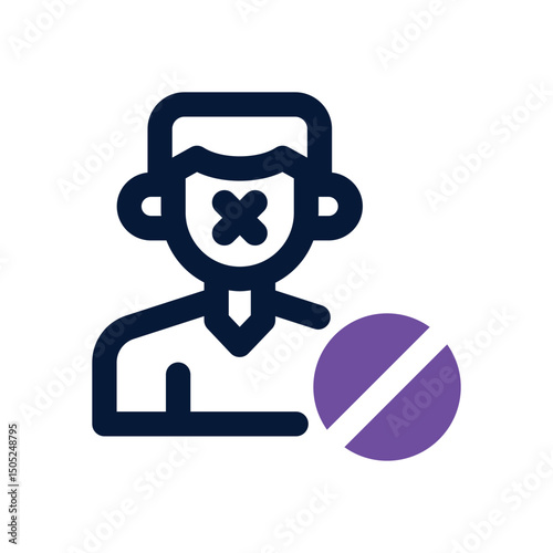 silent duotone icon. Sleek and modern vector icon for websites, mobile apps, marketing materials, and corporate design. Fully scalable and ready to use.