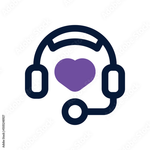 love song duotone icon. Sleek and modern vector icon for websites, mobile apps, marketing materials, and corporate design. Fully scalable and ready to use.