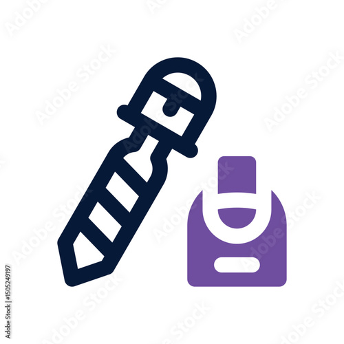 nail file duotone icon. Sleek and modern vector icon for websites, mobile apps, marketing materials, and corporate design. Fully scalable and ready to use.
