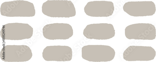 Ripped pieces of paper. Page or scrap note with damaged style. Torn paper edges, vector illustration