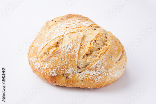 Miche de pain blanc français aux céréales