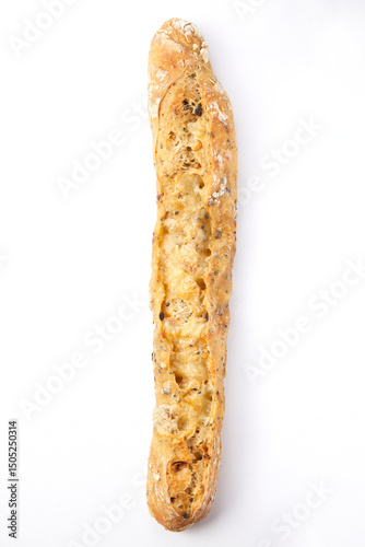 Baguette ficelle aux olives et fromage français