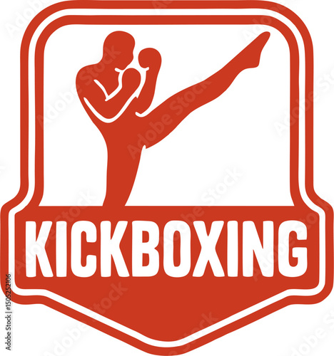 Dynamic martial arts logo with bold text