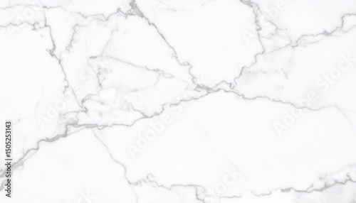 White marble texture with subtle gray veins, offering a clean and elegant appearance suitable for backgrounds or surfaces.