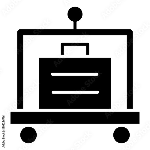 luggage cart icon