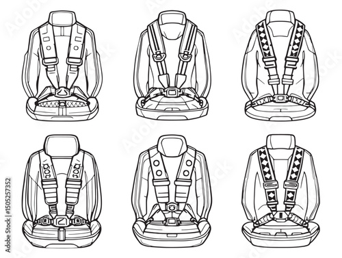 seat harness detailed outline for technical design use
