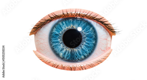 Isolated Blue Human Eye