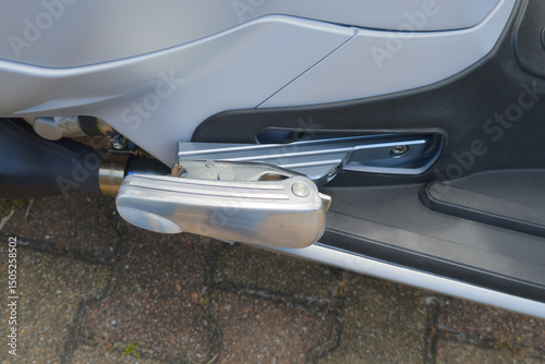 scooter passenger steel footboard extension metal to improve travel comfort