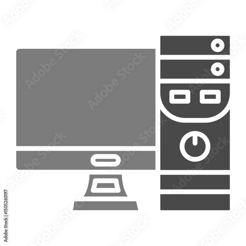 Desktop computer Icon