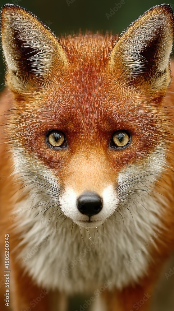 Obraz premium Mutant fox captures moisture in enchanted forest animal discovery nature documentaries