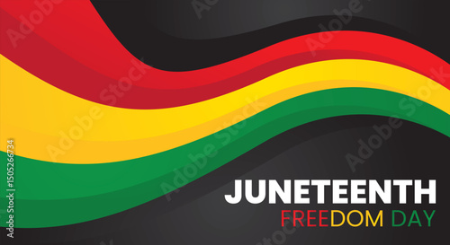 Juneteenth Independence Day background design