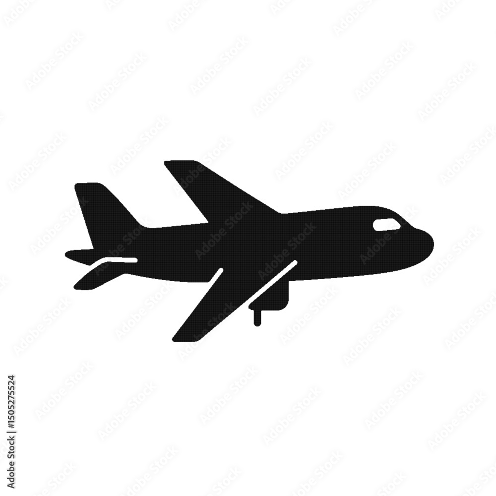 Fototapeta premium airplane silhouette vector