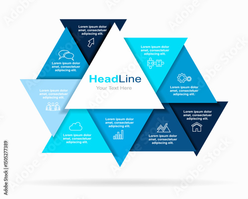 Infographic design template with place for your data. Vector illustration.