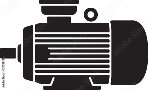 Electric motor - vector icon.