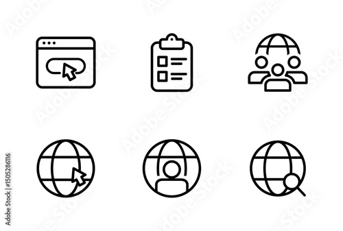 Hiring Process Line Icons. Recruitment, Job Application, Interview, Candidate Selection Vector Set