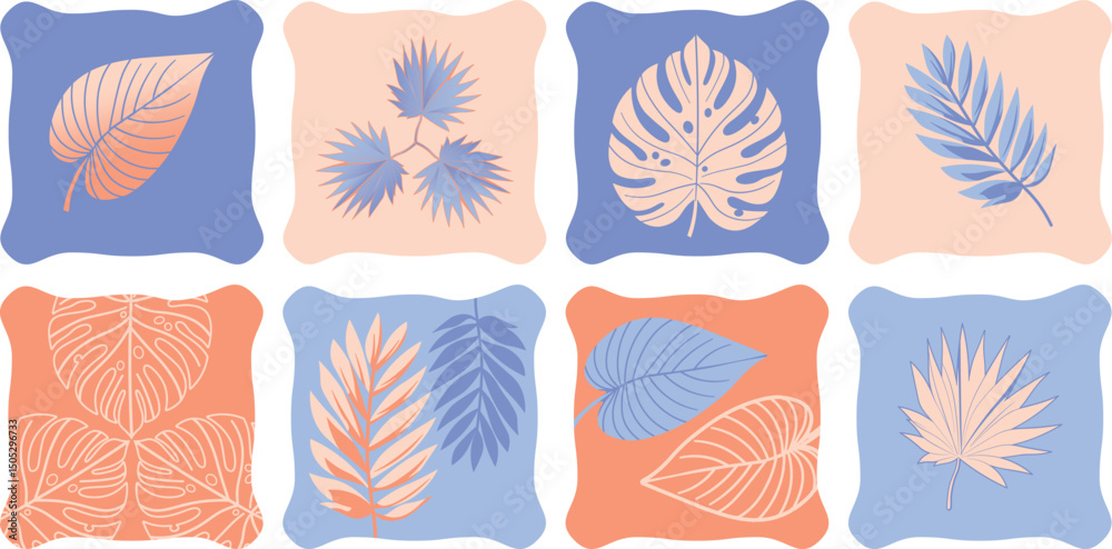 custom made wallpaper toronto digitalJungle Vibes Pattern Set