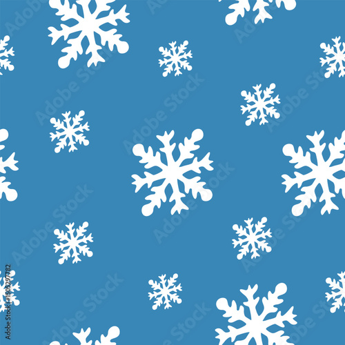 Turquoise Snowflake Pattern