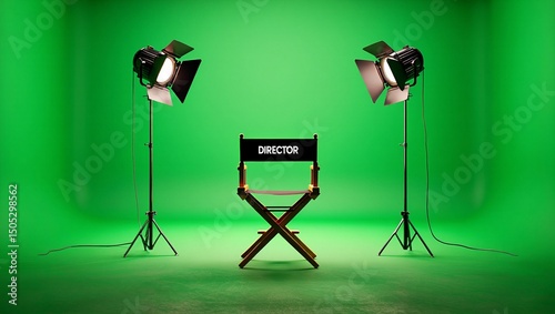 Lights, Camera, Director: A directorial chair, boldly labeled with 