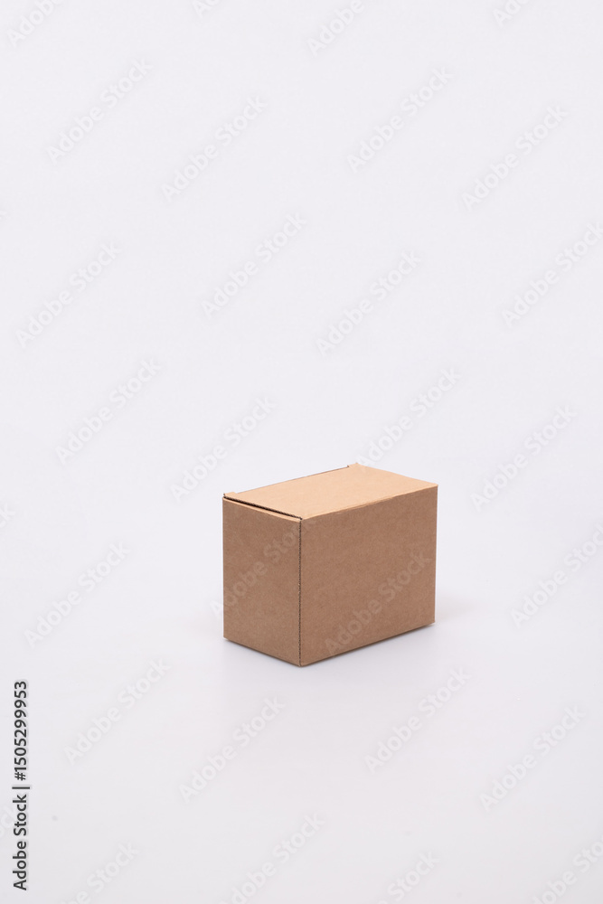 Cardboard Box with Open Lid on White Surface grey box with the lid open against a white background Cardboard Box with Open Lid on White Surface grey box with the lid open against a white background