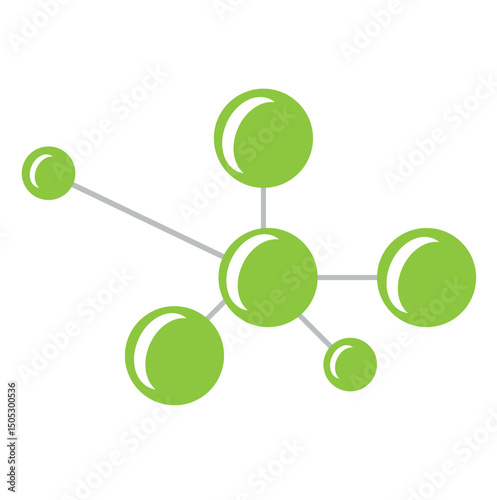 molekül linie symbol vector symbol