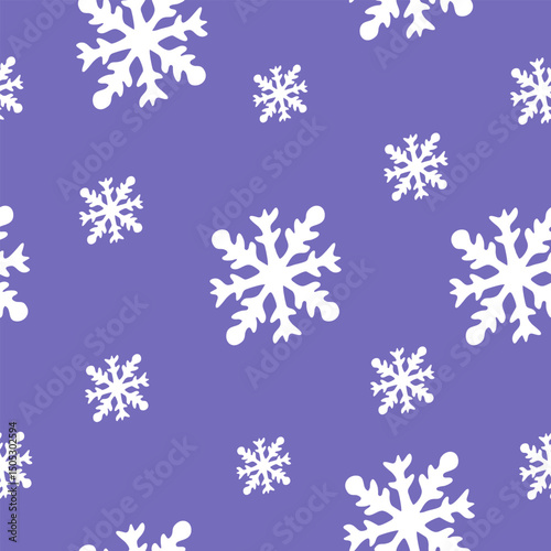Light Purple Snowflake Pattern