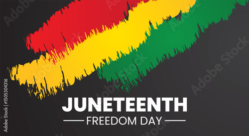 Freedom Day abstract posters, cards, banners, Juneteenth Independence Day