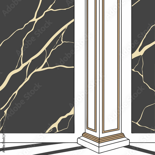 Luxury Black & Gold Marble Texture
