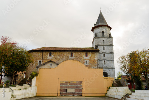 Fotografie Eglise de Ainoha et son fronton