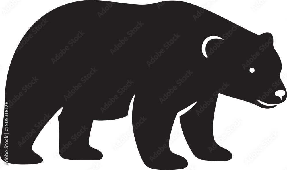 Obraz premium a sun bear vector