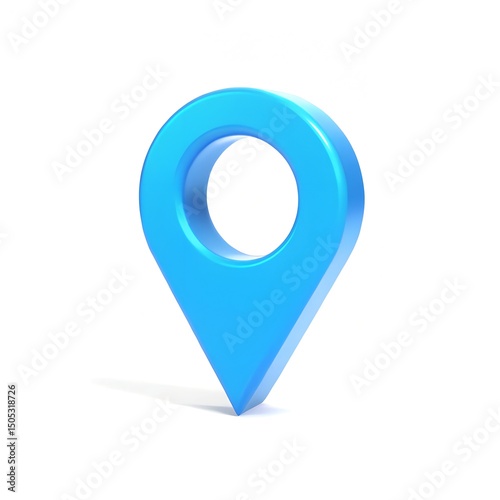 Discover the Ultimate 3D Blue Location Pin Icon for Maps, Navigation, and GPS Applications