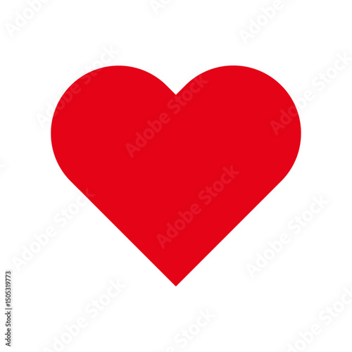  heart vector icon for Valentines day, red heart vector shape, Heart, romance.   
