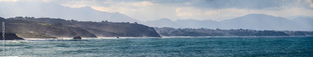 Obraz premium Panoramique de la côte basque
