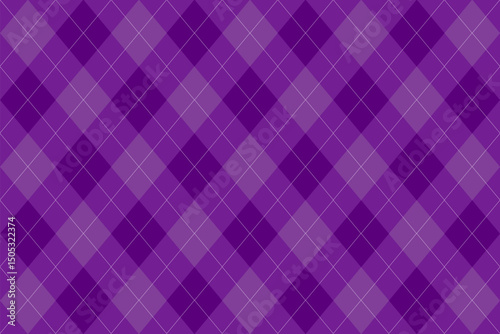 Dark purple Halloween argyle pattern with layered diamonds in deep tones. Spooky and mysterious mood, ideal for gothic-themed digital designs, party invites, or eerie fall backgrounds.