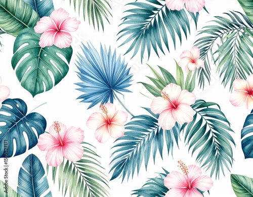 Seamless pattern, abstract art. Watercolor painting, children's wallpaper. Hand drawn 