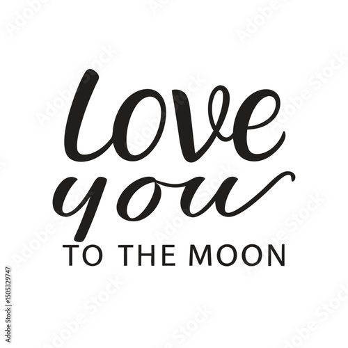 vector phrase written in expressive brush calligraphy 